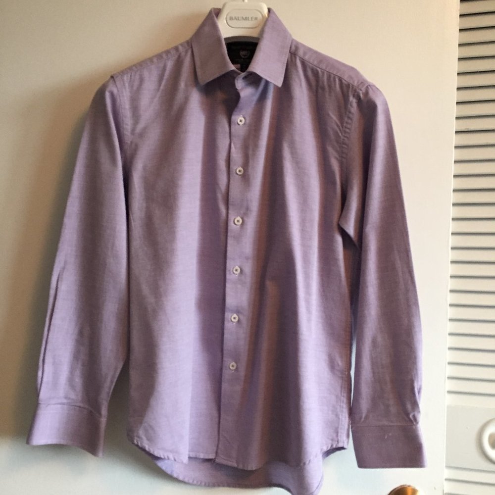 Mauve oxford type dress shirt sz S